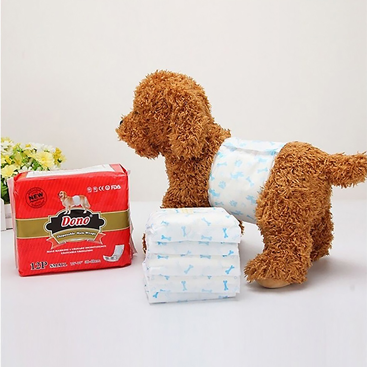 [HOÀN TIỀN 10%][Bịch] Bỉm vệ sinh cho chó đực DONO - CutePets
