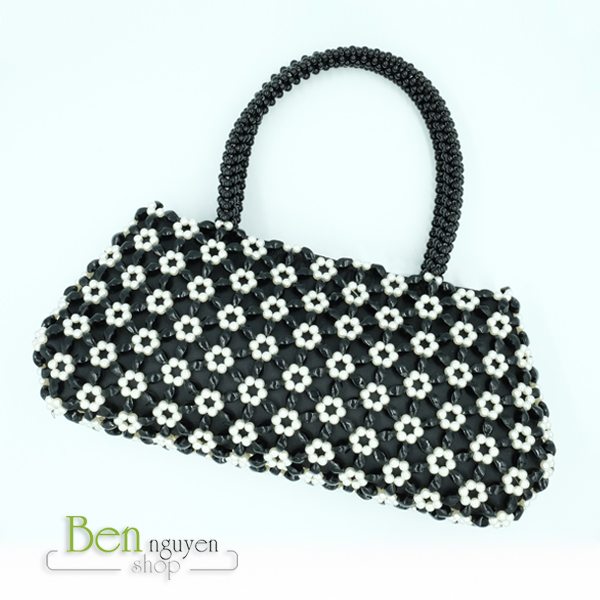 TÚI XÁCH HẠT CƯỜM (HANDMADE) BEN01 MÀU ĐEN