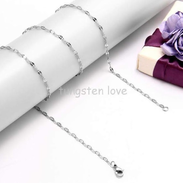 Dây chuyền nữ inox lá me D20