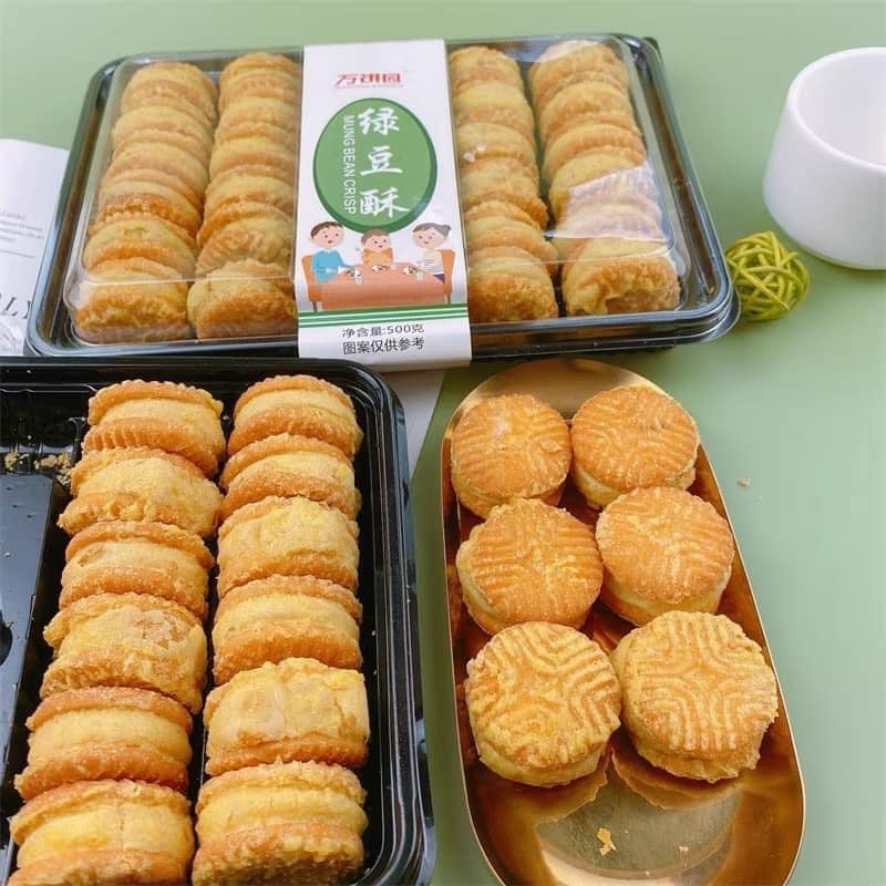 BÁNH HẠT DẺ MẬT ONG ĐẬU XANH KHAY 500G
