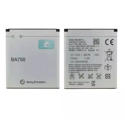 Pin sony ba750 / lt18i are s / arc lt15i / x12