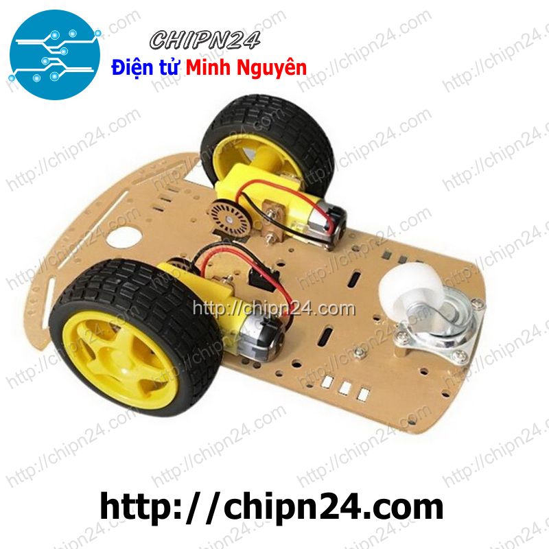 [1 cái] Khung xe Robot 3 bánh 2 động cơ LOẠI LỚN
