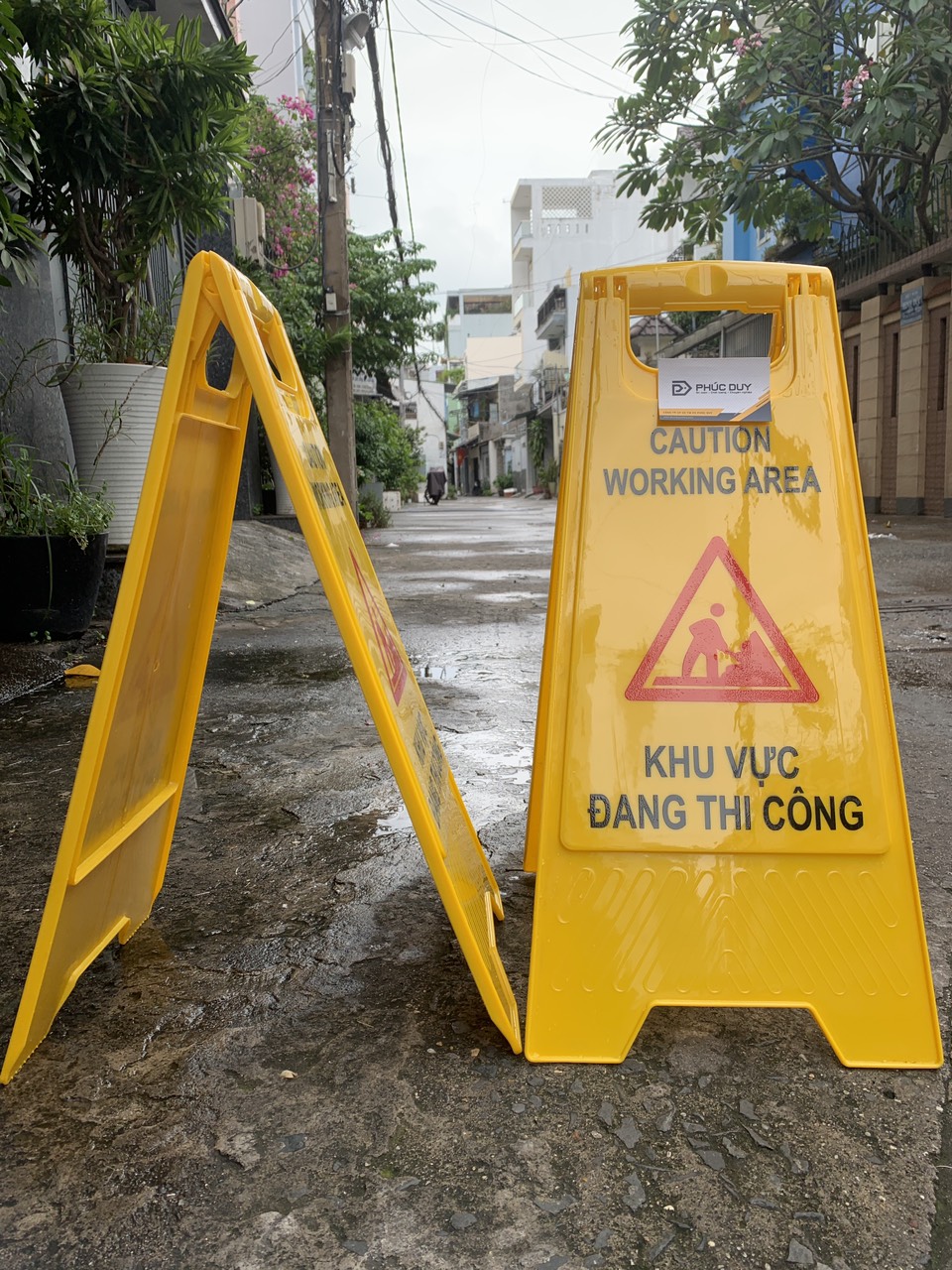 BẢNG CẢNH BÁO ĐƠN VỊ ĐANG THI CÔNG CHỮ A