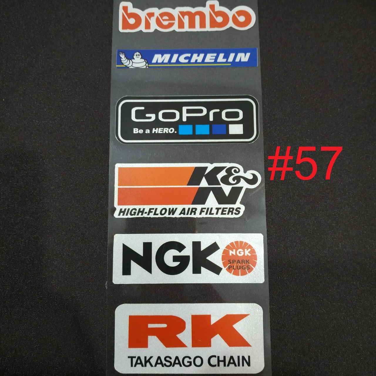 [P3]Tem dán xe vỉ 6 sticker full logo chống thấm nước