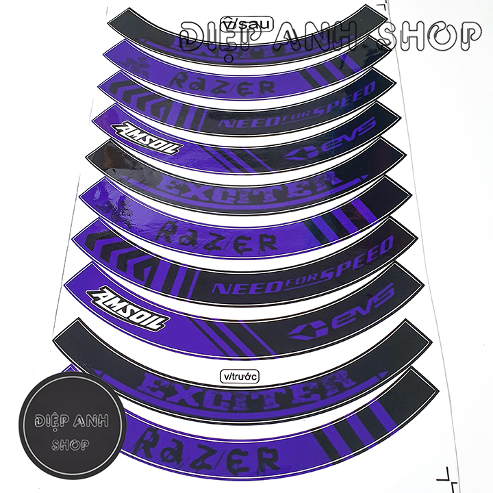 Tem vành bản to EXCITER - Tem dán vành