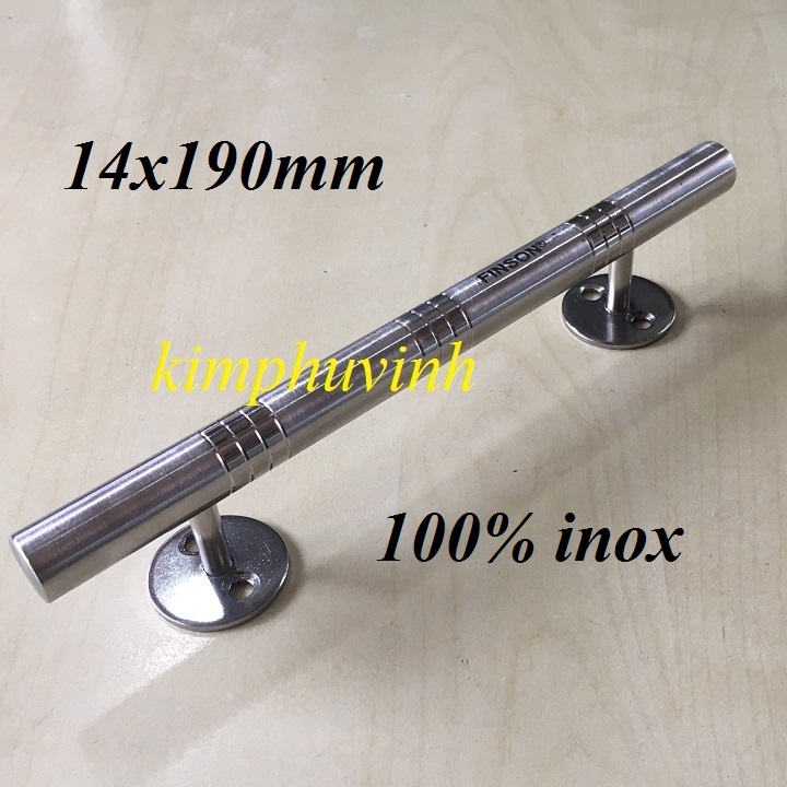 01 cái - tay nắm tủ inox 2 tất - tay nắm cửa inox 2t