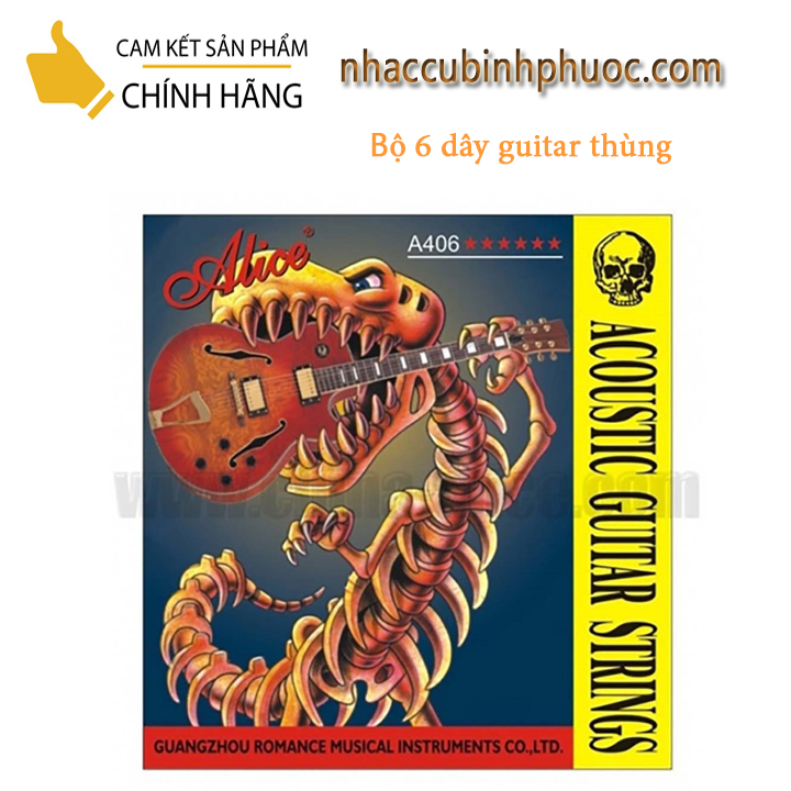 Bộ dây đàn Guitar thùng Alice A406 (Bộ)