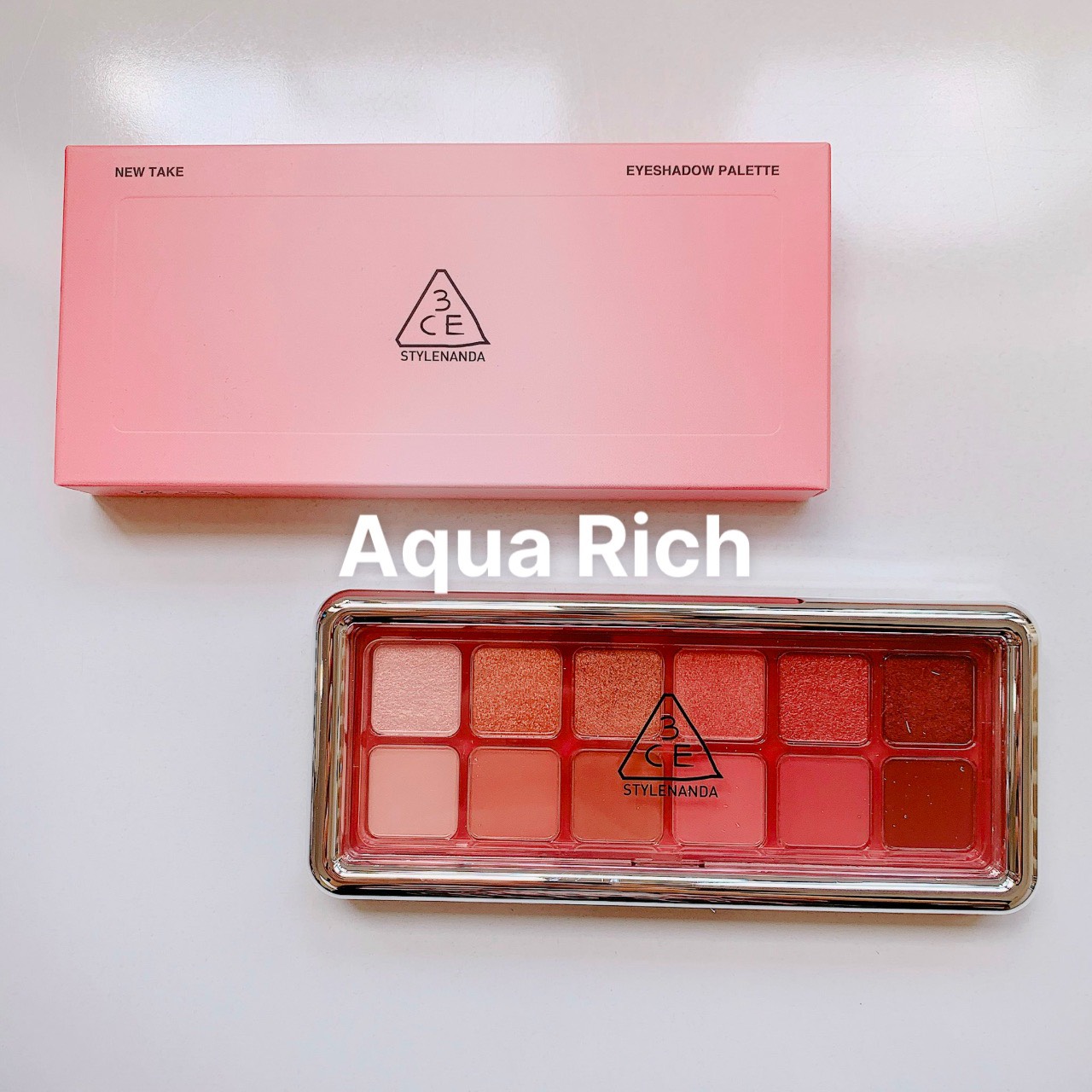 Bảng Phấn Mắt 12 Ô 3CE NEW TAKE EYESHADOW PALETTE [Motion Frame - Raw Neutrals - Creative Filter - Cheery - Purely]