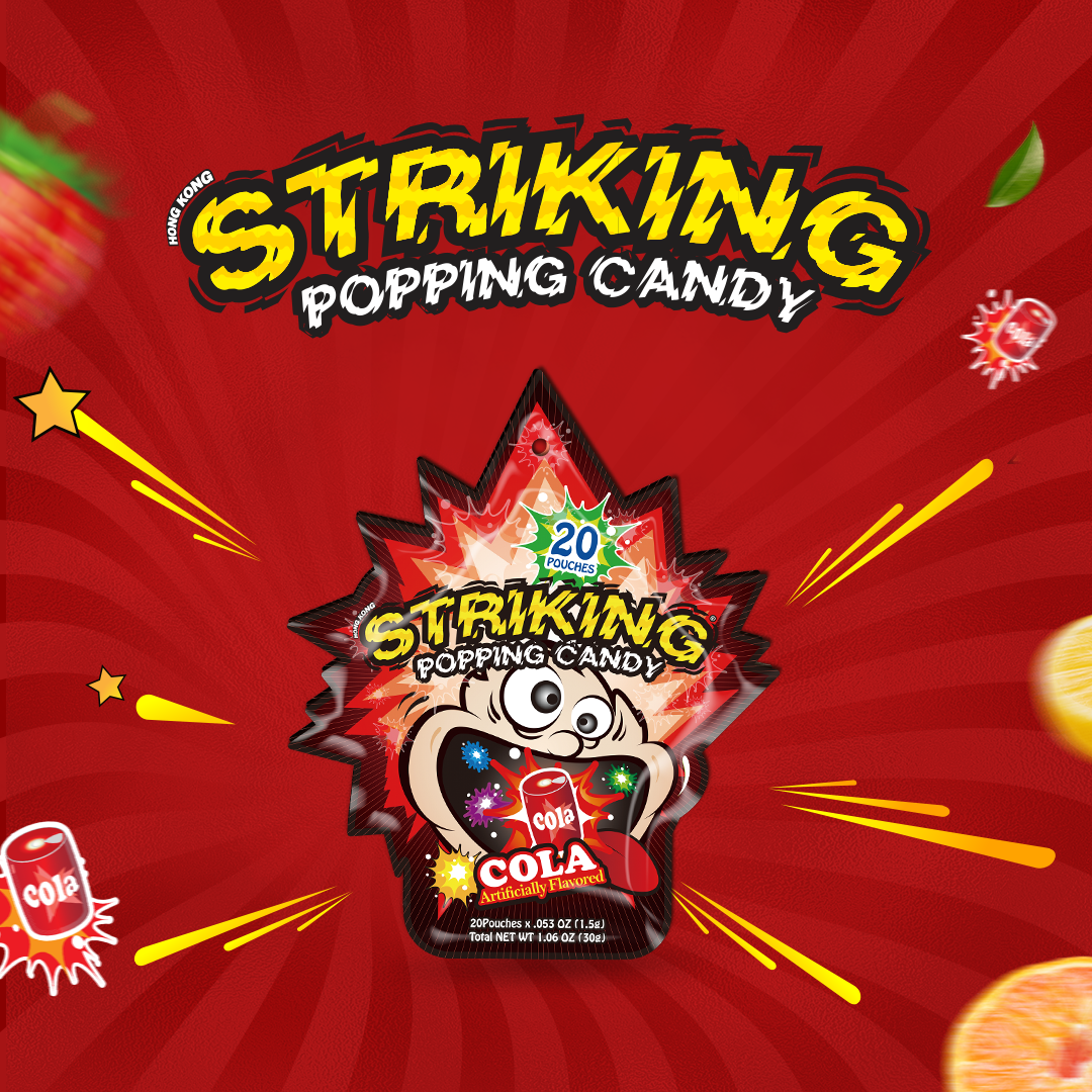 Striking Popping Candy - Kẹo nổ Striking Vị Cola