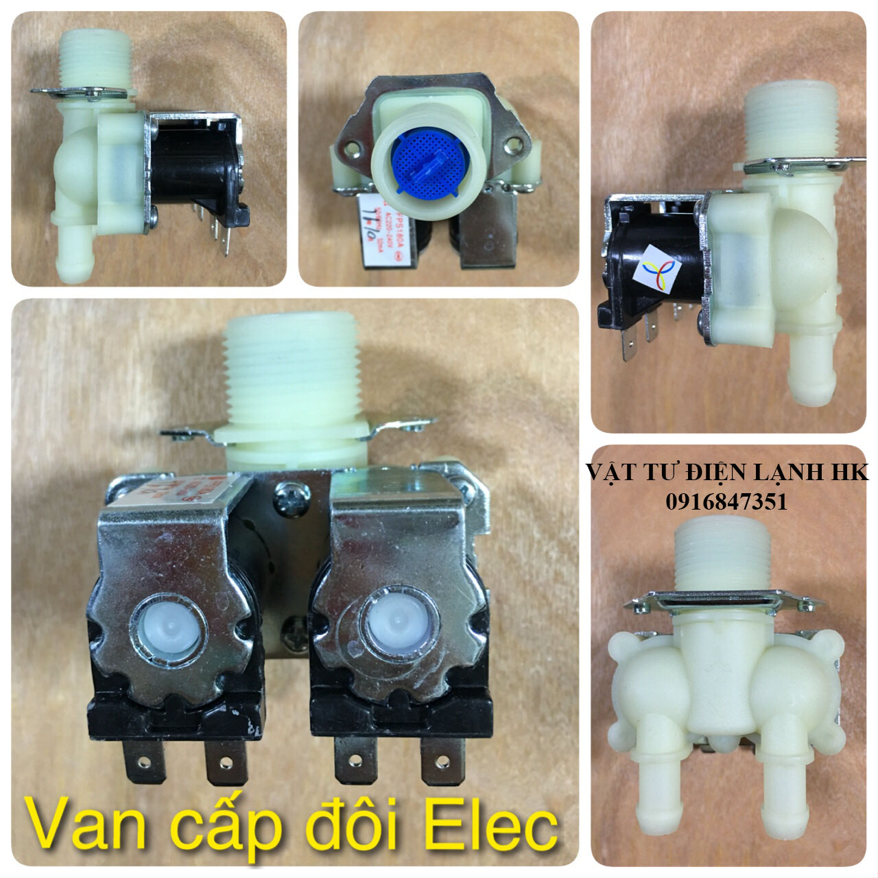 Van điện từ cấp nước máy giặt ELECTROLUX - Van cấp đơn - đôi (chọn đúng loại khi đặt hàng) MG ELEC - van cấp electrolux