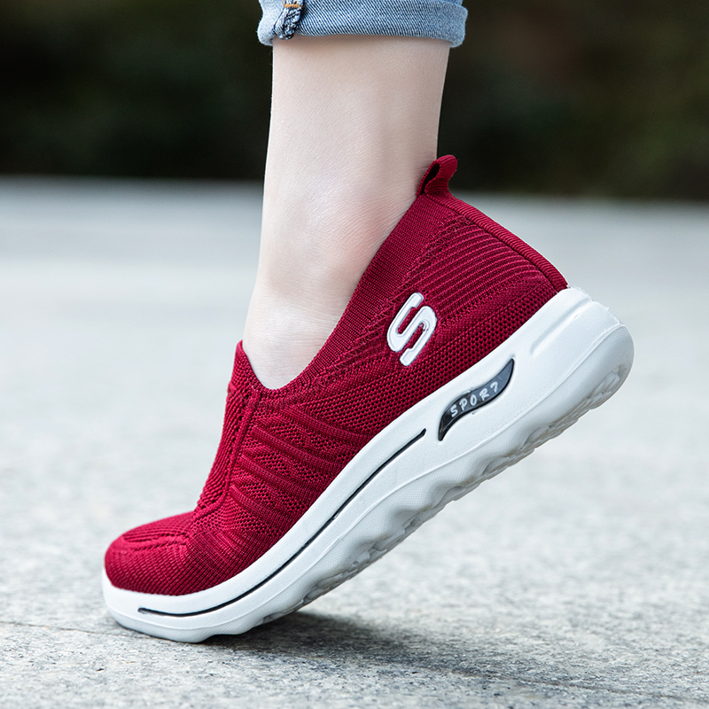 Skechers_Mới GO WALK 5-giày Nữ Giày Thể Thao Giày Thể Thao Nữ Đôi Giầy đen Giày đi Bộ