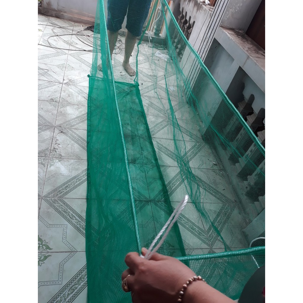 Tráng (vèo) nuôi cá lưới cào xanh lỗ lưới 5ly