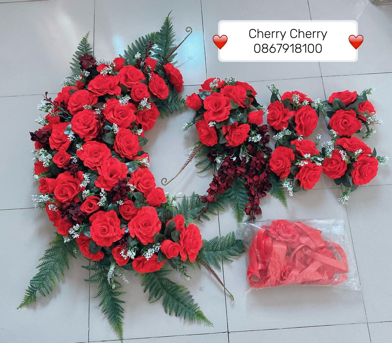 HOA CƯỚI XE DÂU - BỘ DÀI - HOA CAO CẤP