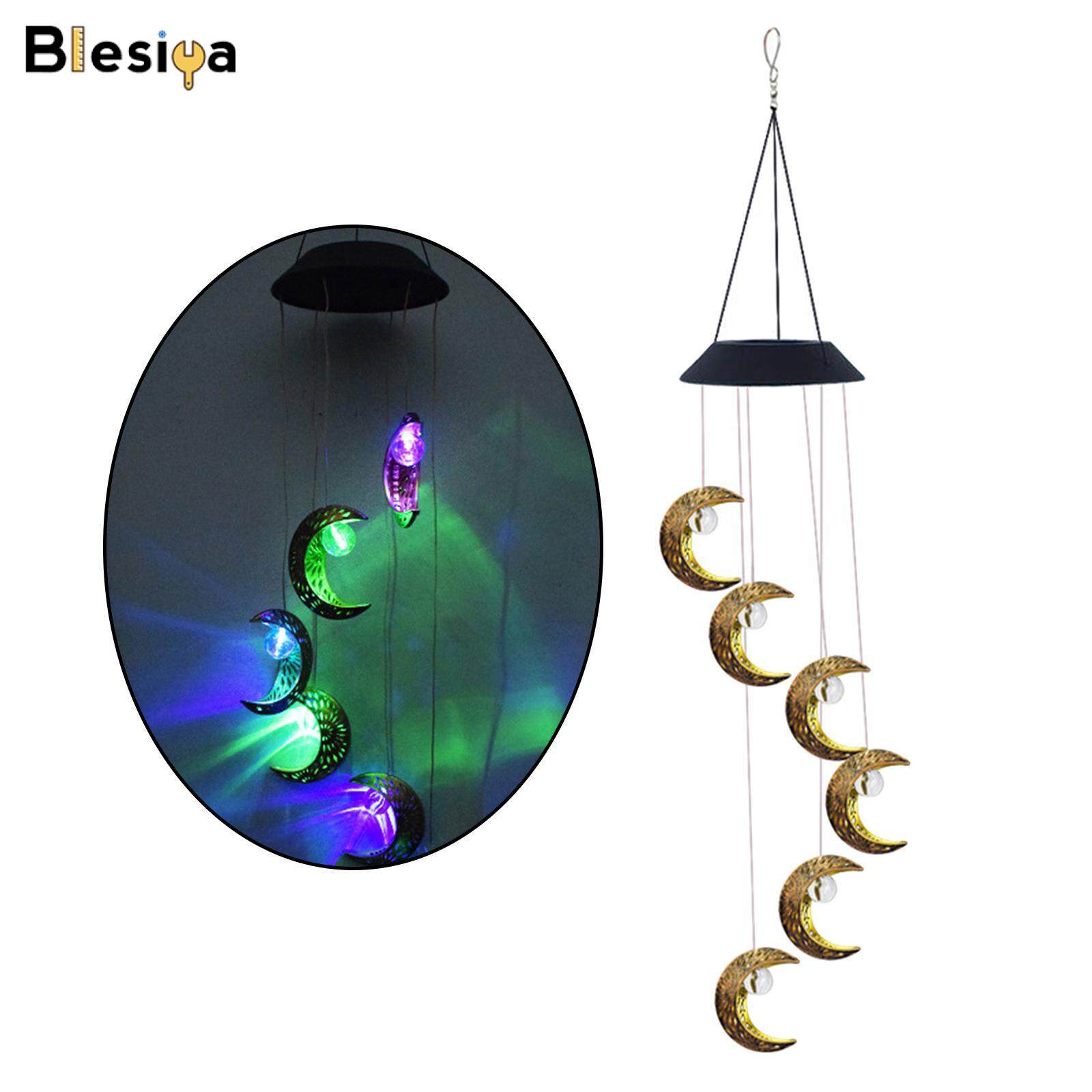 Blesiya Solar Wind Chimes with Hook Unique Decor for Garden Yard Patio