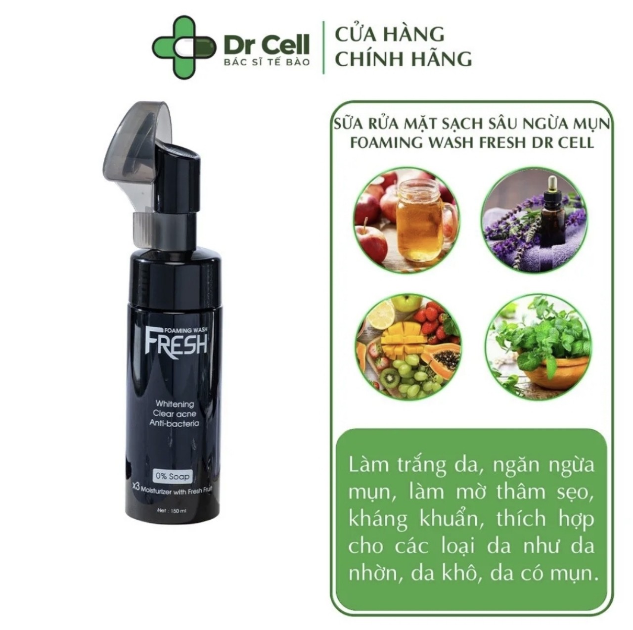 Sữa rửa mặt _ Foaming Wash Fresh dr cell