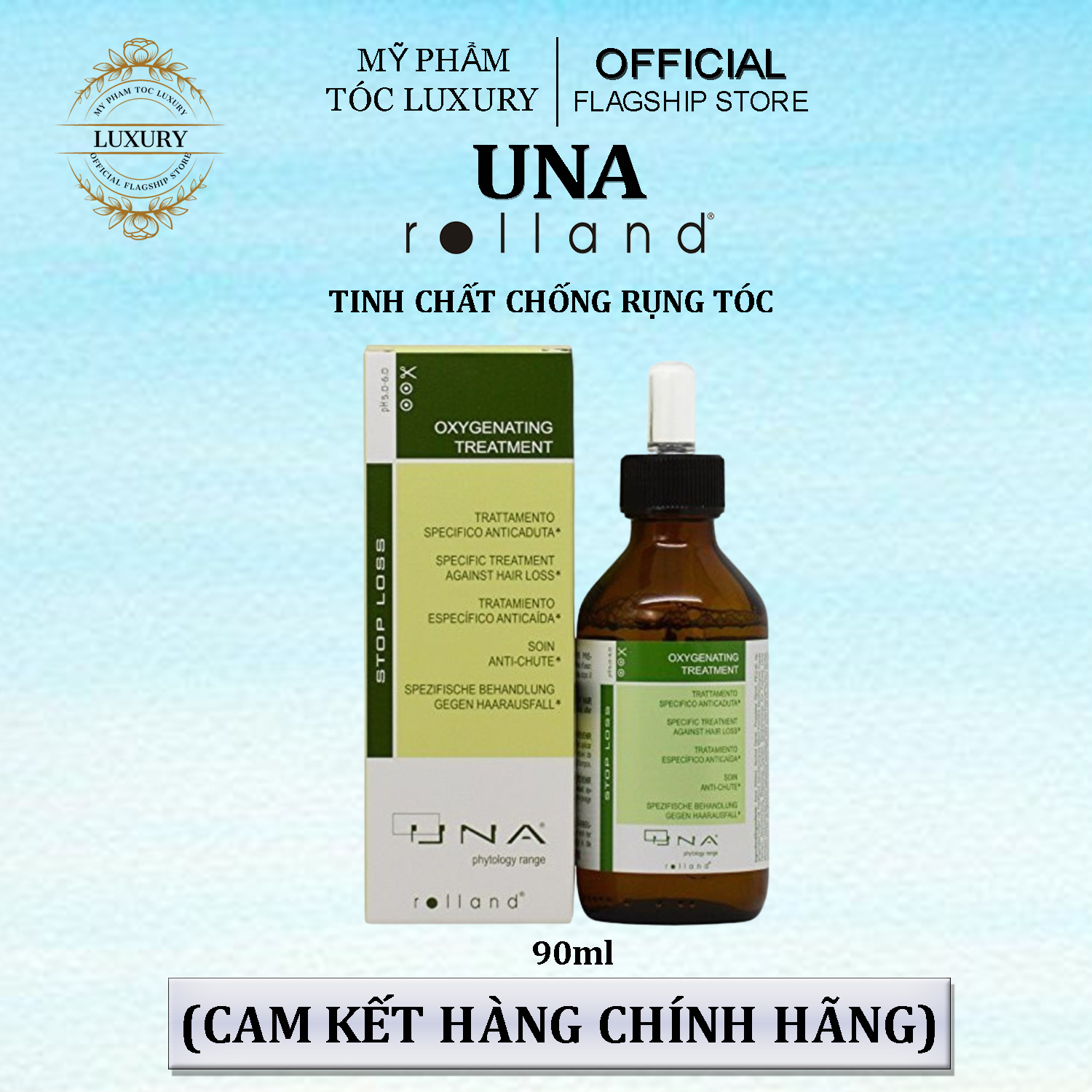 Tinh chất giảm rụng tóc Una Oxygenating Treatment 90ml