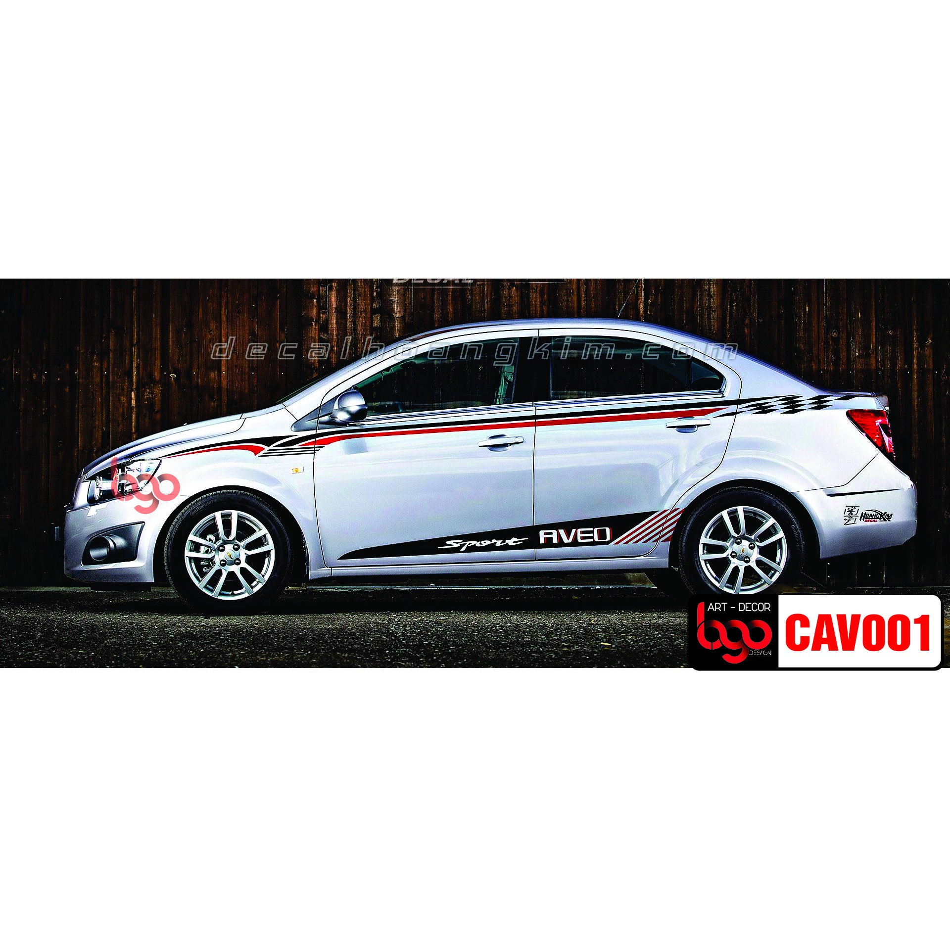 Tem xe Chevrolet Aveo - CAV001