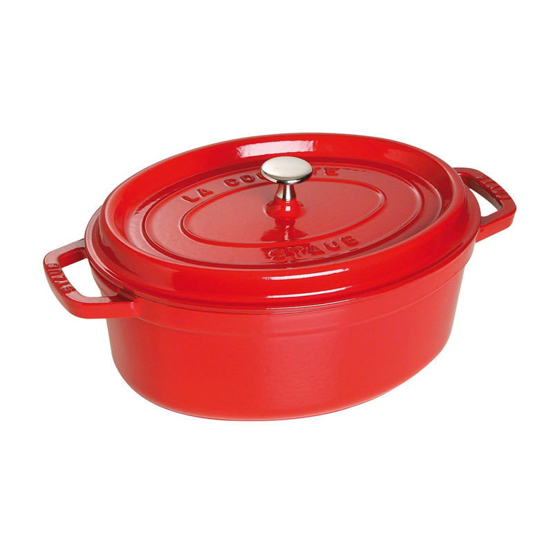 [Trả góp 0%] Staub - Nồi oval màu đỏ cherry - 27cm