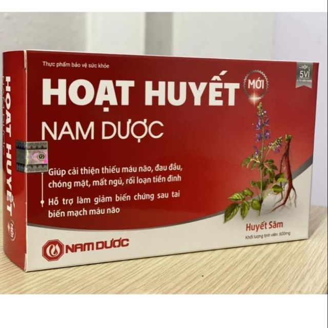 [HCM]Hoạt huyết Nam Dược (hộp 50 viên) - cvspharmacy
