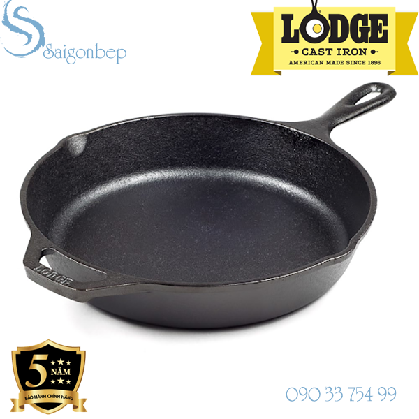Chảo gang lodge l6sk3 đường kính 23cm sài gòn bếp