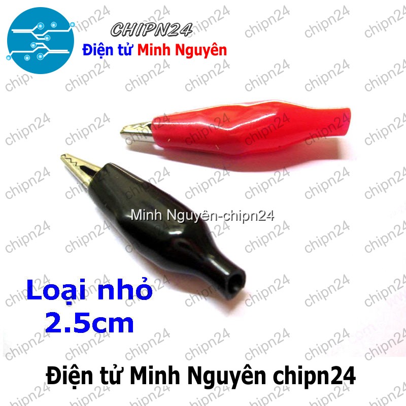 [5 cặp] (F109) Kẹp cá sấu loại nhỏ 2.5cm - HH000167