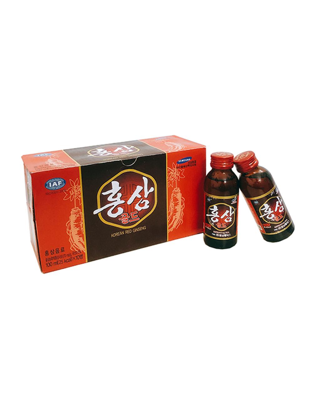 Nước hồng sâm Hàn Quốc hộp 10 chai x 100ml