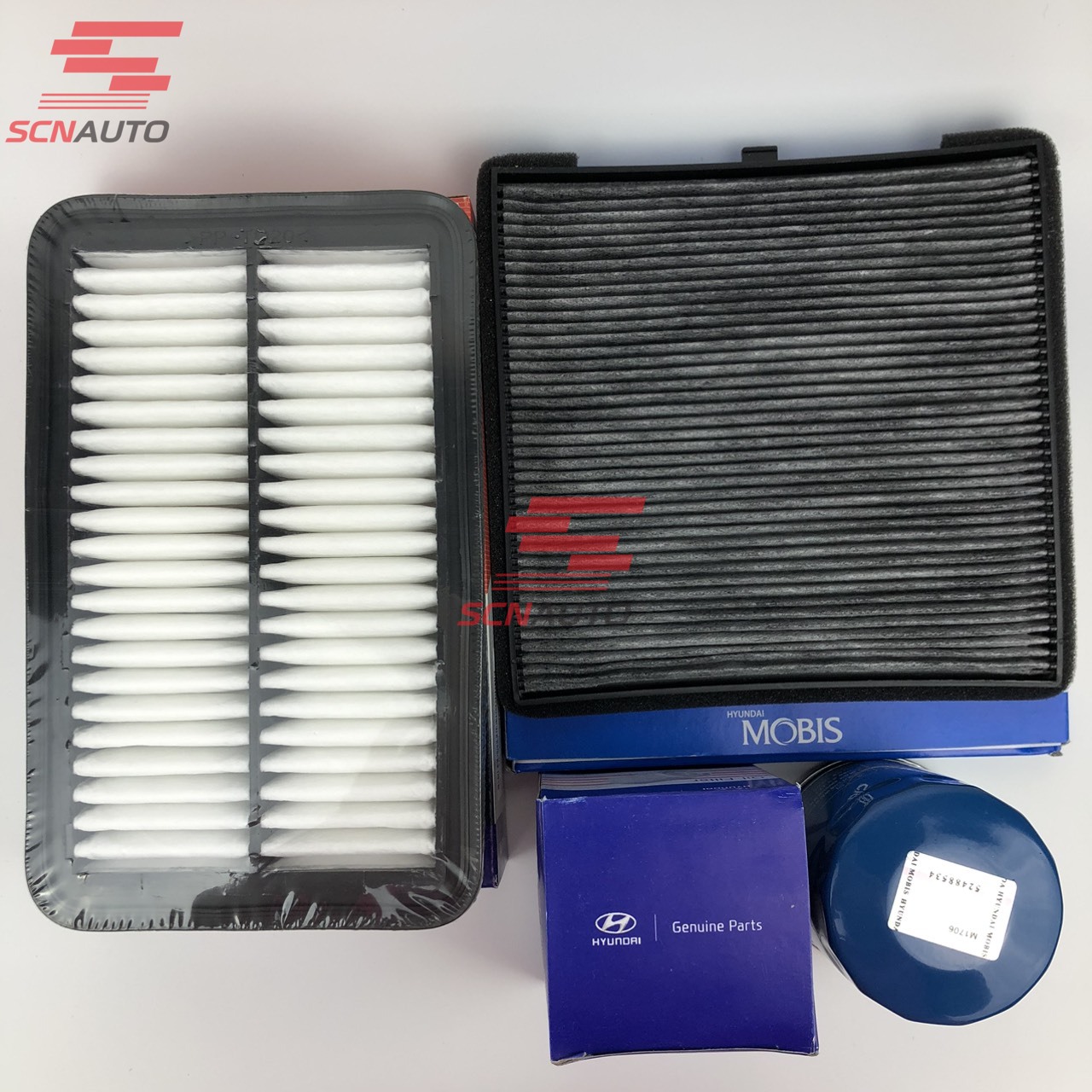 Combo 3 Món Lọc Kia Morning 2012-Nay ( Lọc Nhớt ,Lọc Gió Động Cơ Loại Ngắn, lọc lạnh)
