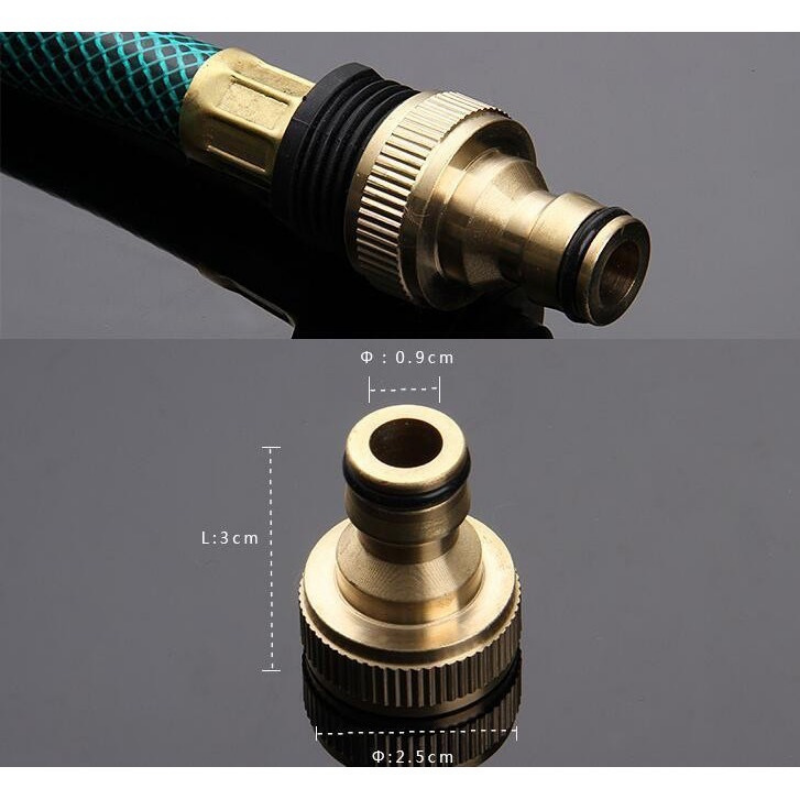 Khớp nối đồng đầu nước vào cho máy rửa xe có lọc rác | Đầu nối khớp nối nhanh | Cút nối nhanh máy rửa xe