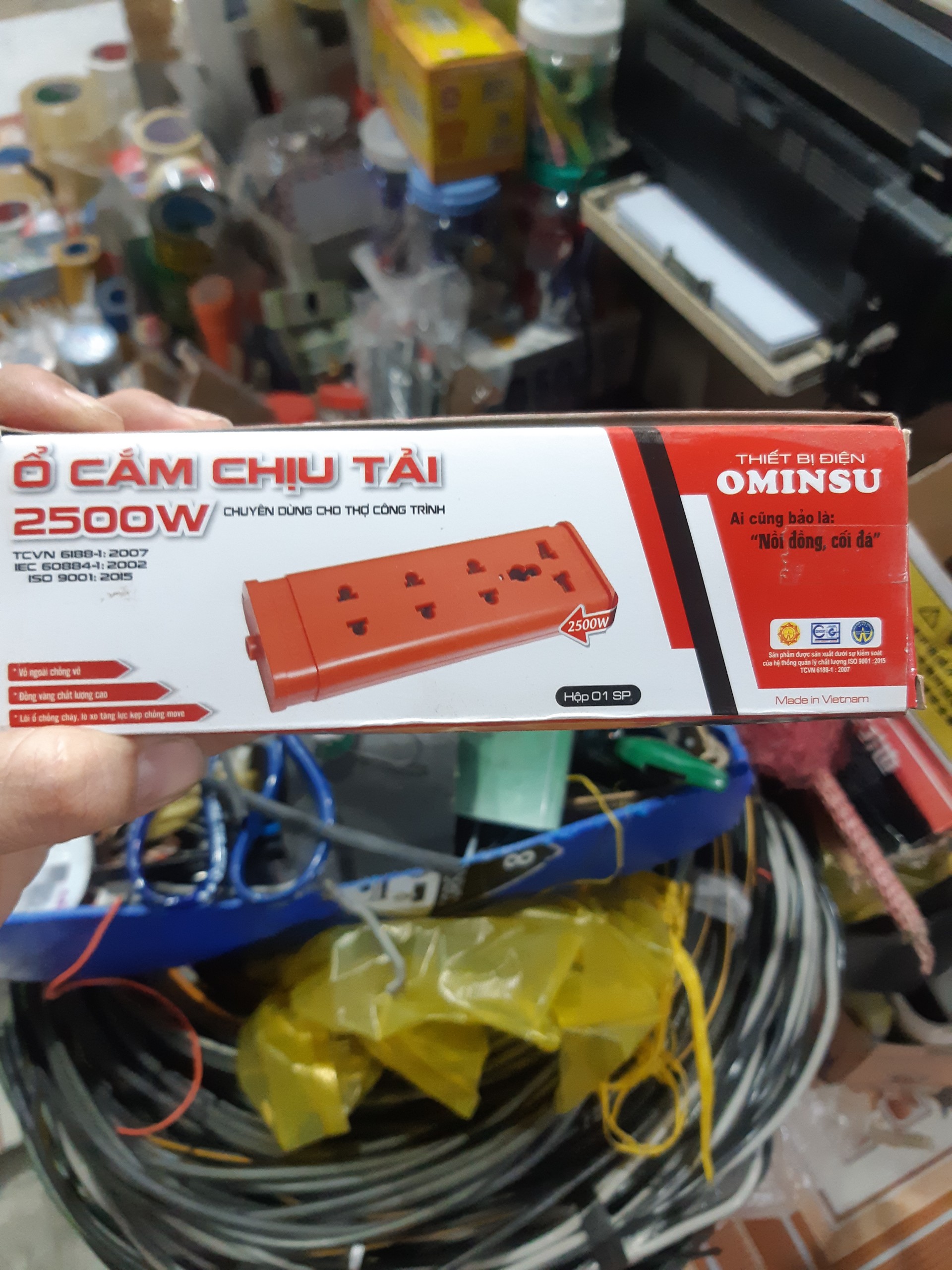Ổ cắm 3 lỗ, 4 lỗ và 5 lỗ Ominsu (k gồm dây)