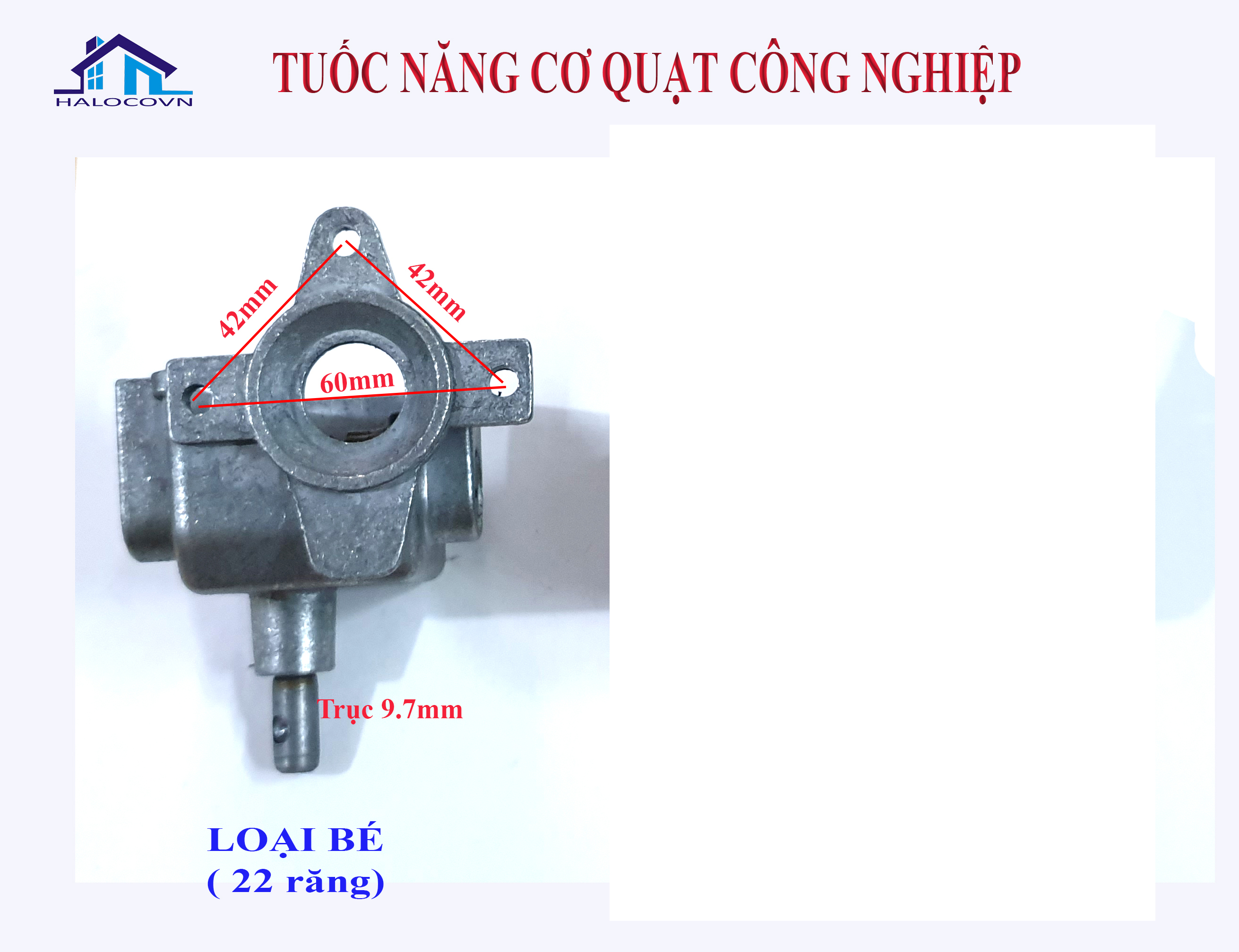 Tuốc năng cơ quạt công nghiệp _ các cỡ