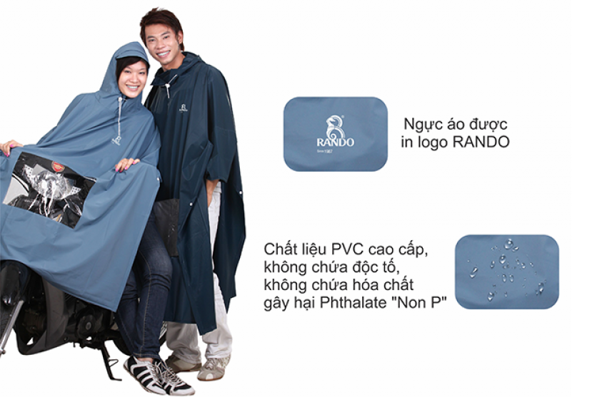 Áo Mưa Rando Cổ Rùa Cao Cấp Kiếng 0.23