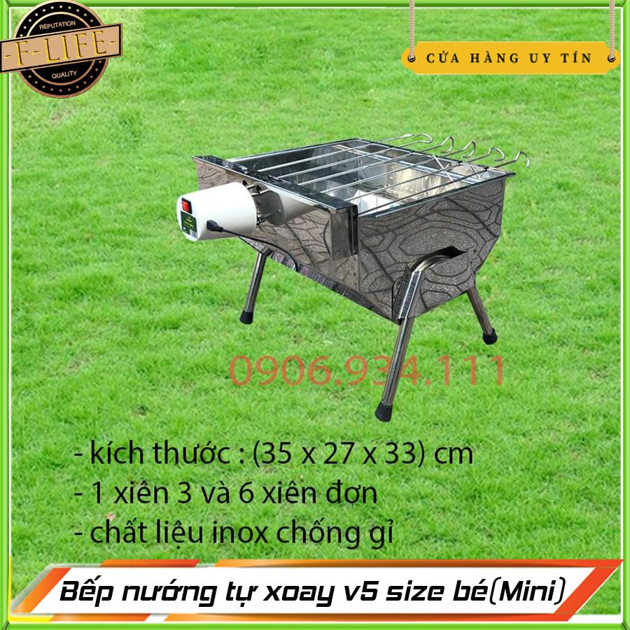 Bảng giá Bếp nướng than hoa tự xoay cao cấp, chất liệu inox chống han gỉ 4.0 cỡ mini S (V5) Điện máy Pico