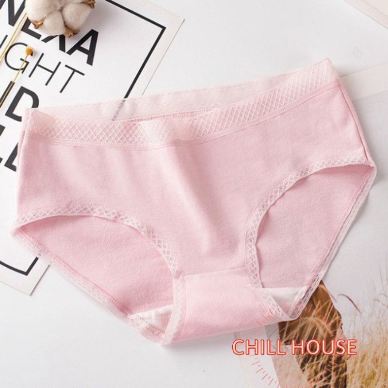 Quần Lót Cotton Cạp Lưới Siêu Đẹp Mềm Mát - Chillhouse