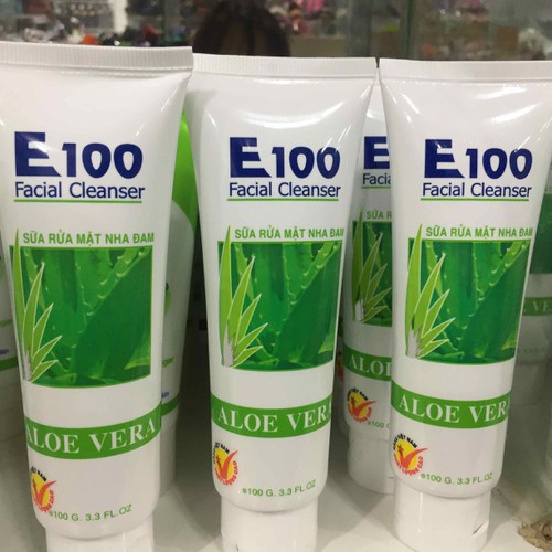 Sữa Rửa Mặt E100 Nha Đam 100g