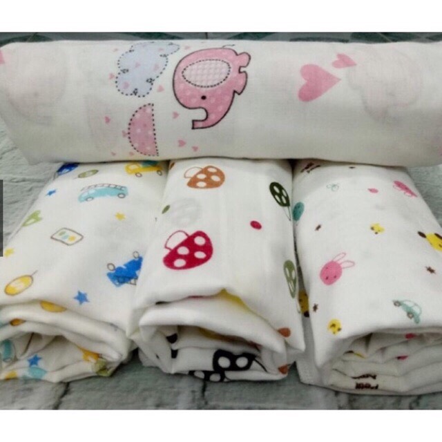 Khăn xô tắm 4 lớp cho bé kt 80*72cm