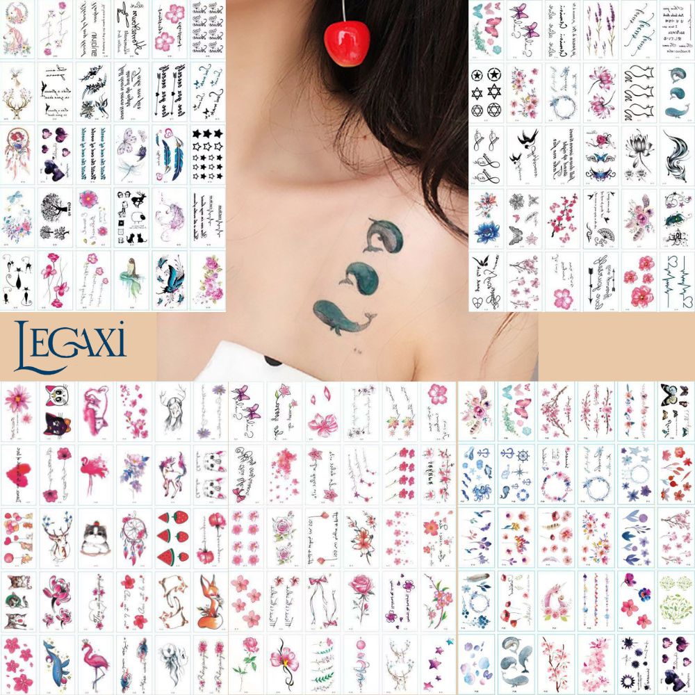 30 Tờ Hình Xăm Dán Tatoo Từ 55 - 120 Mẫu