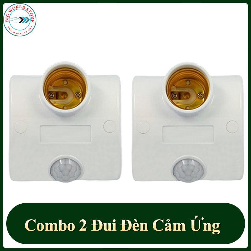 Đui đèn cảm ứng mắt thần 2 chiếc (Trắng)