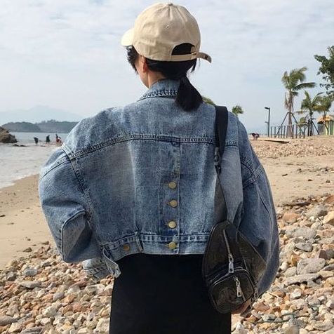 ÁO KHOÁC JEAN NỮ CÁ TÍNH THỜI TRANG NHIỀU NÚT SAU TỔNG KHO JEAN TOÀN QUỐC