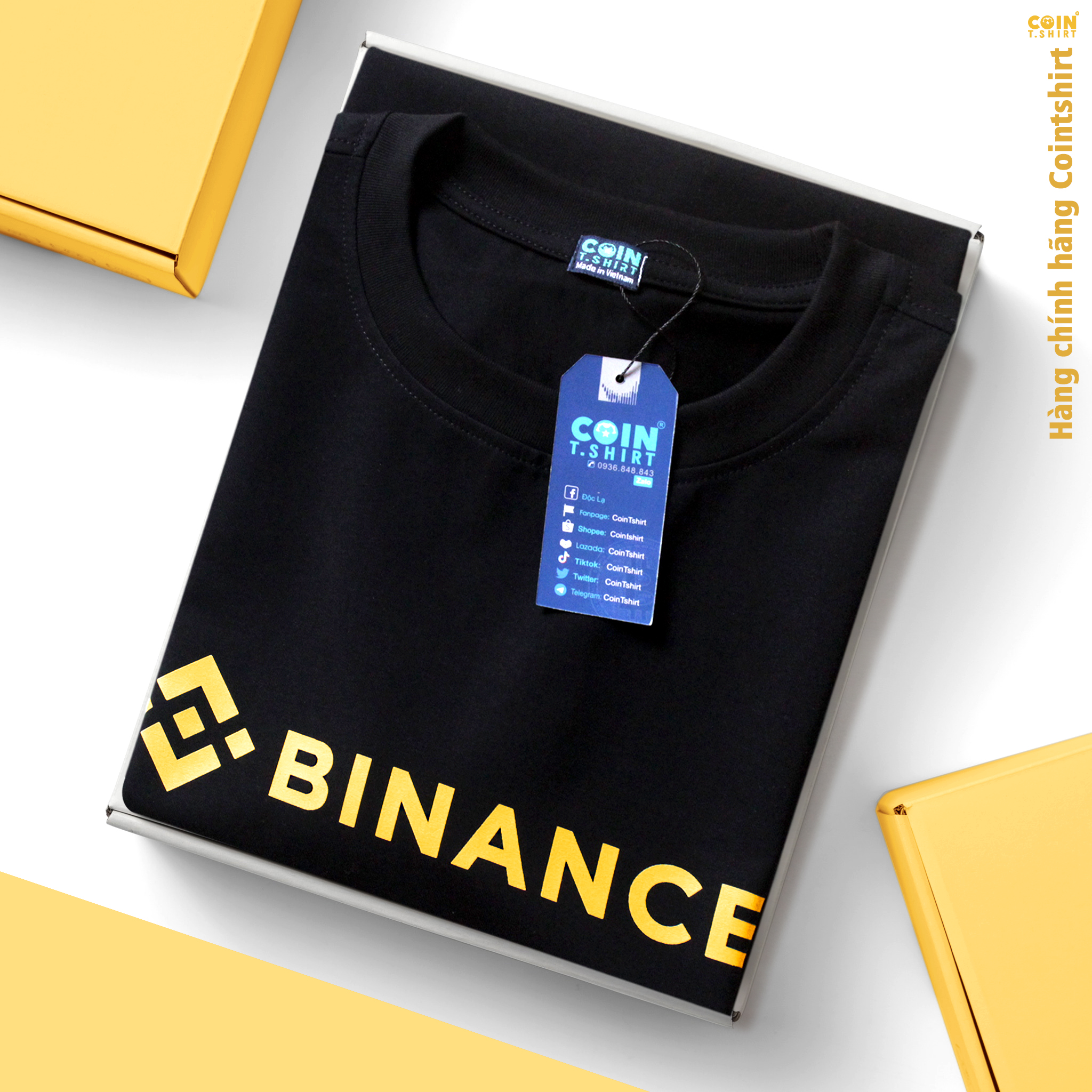 Áo Thun cao cấp BINANCE, BITCOIN, COINTSHIRT
