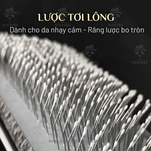 Lược chải lông chó mèo - Đầu răng tròn | BossDog