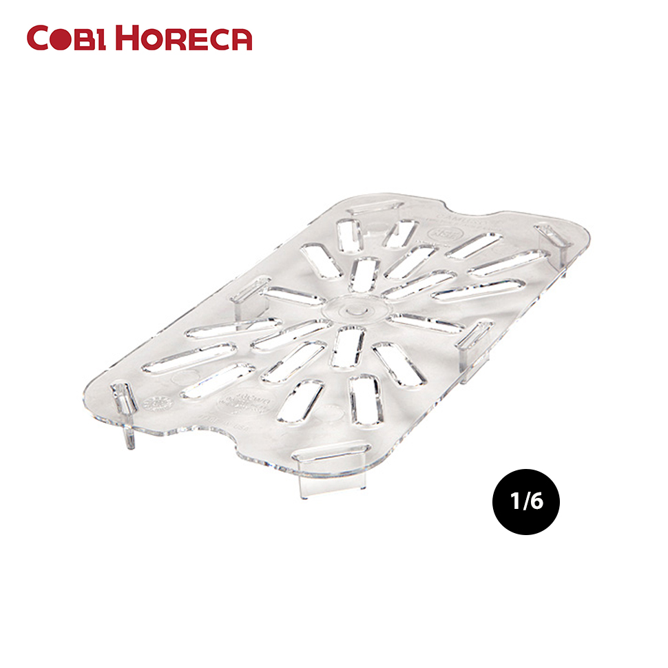 Kệ thoát nước hộp nhựa đựng thực phẩm 1/6 pc61fpd - cobi horeca