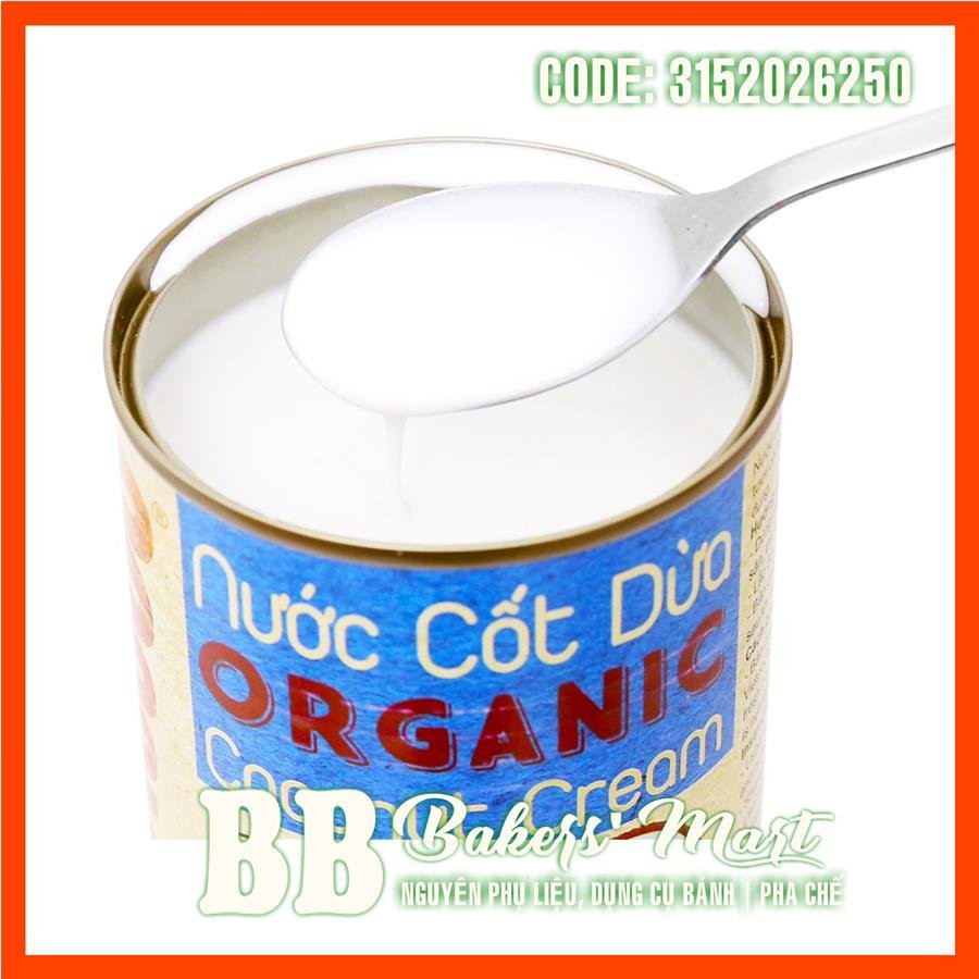 Nước cốt dừa ORGANIC VIETCOCO - Lon 400ml