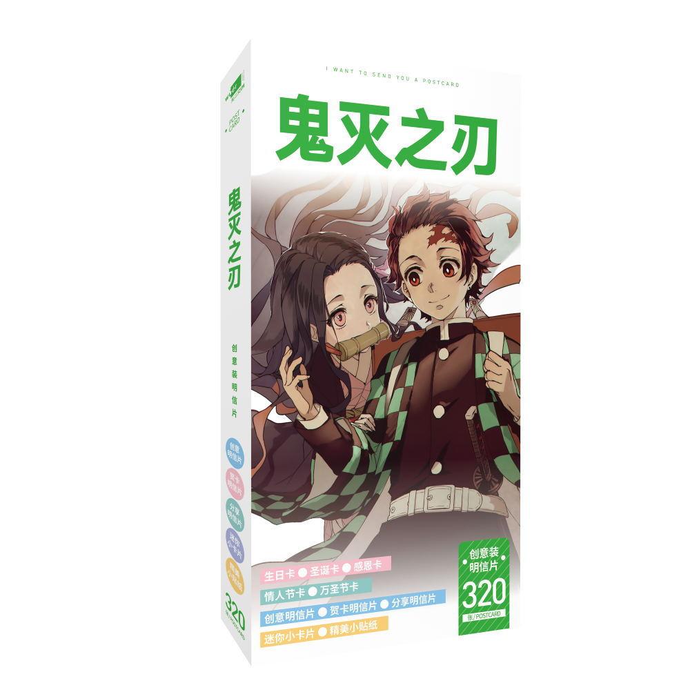 Hộp ảnh Postcard Kimetsu No Yaiba Diệt Quỷ Cứu Nhân truyện tranh Thanh gươm diệt quỷ bộ ảnh có ảnh dán sticker lomo bưu thiếp mẫu 2