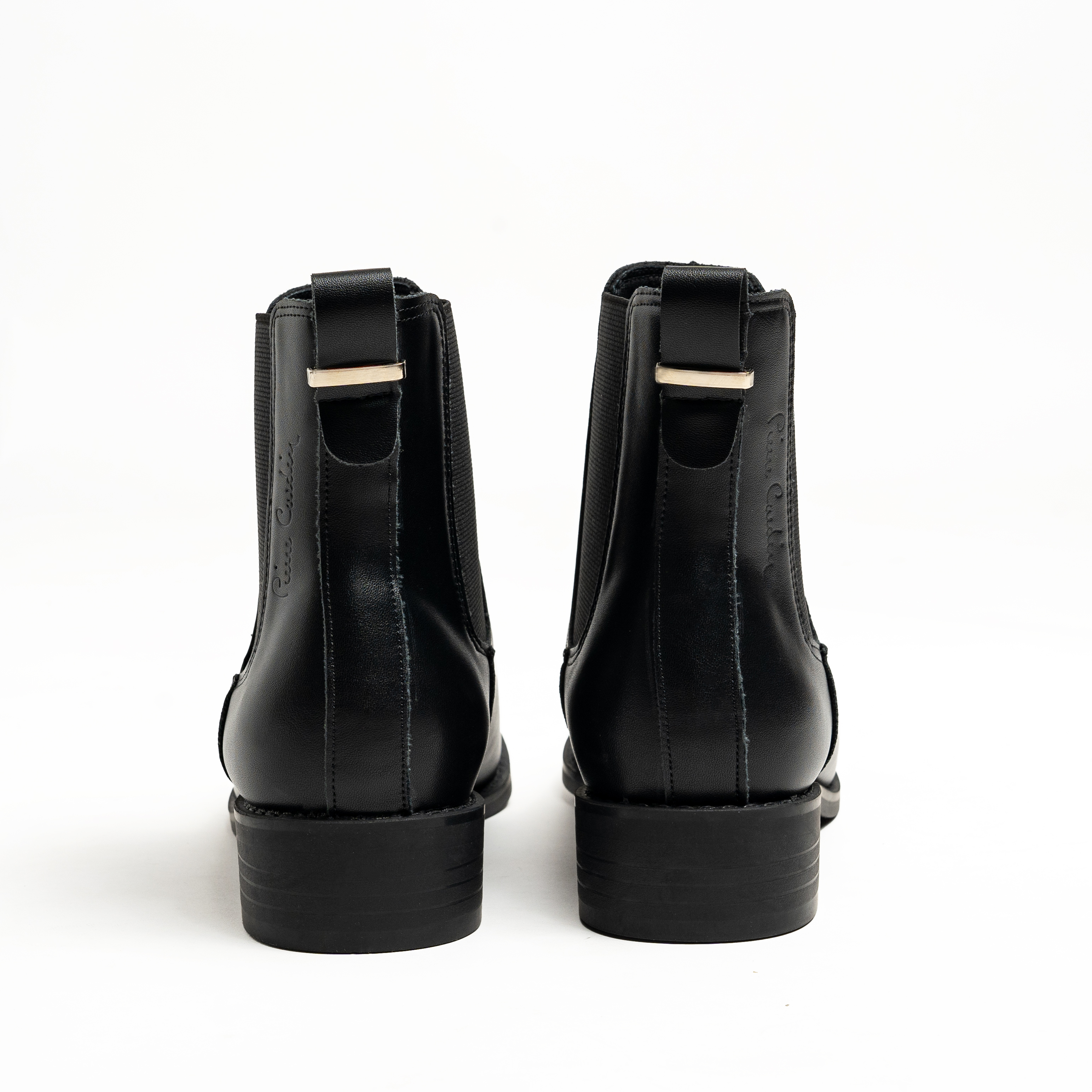 Giày Boots/ Bốt nữ Pierre Cardin chất liệu da cao cấp, đế cao 3,5cm, thiết kế phối thun - 243
