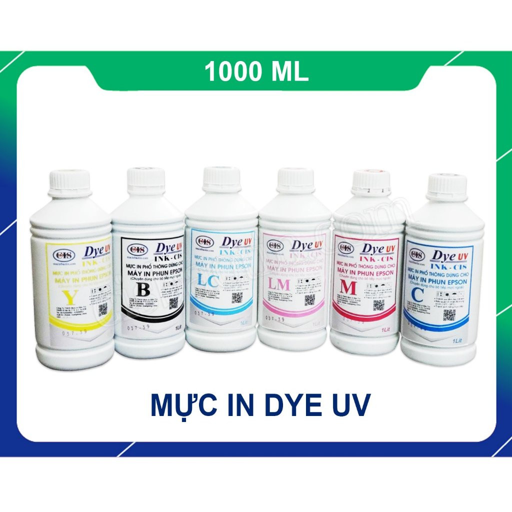 [HCM]MỰC EPSON DYE UV- 1 LÍT- MỖI MÀU