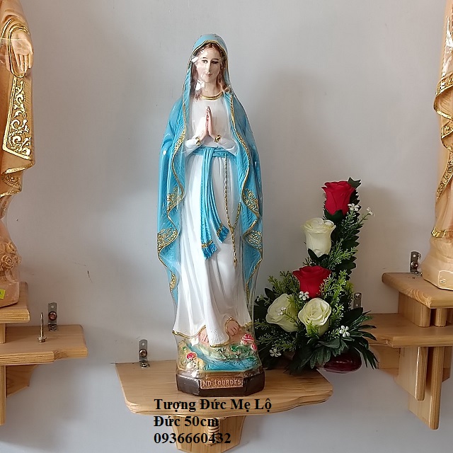 TƯỢNG ĐỨC MẸ LỘ ĐỨC (Lourdes) 50CM TƯỢNG CÔNG GIÁO COMPOSITE