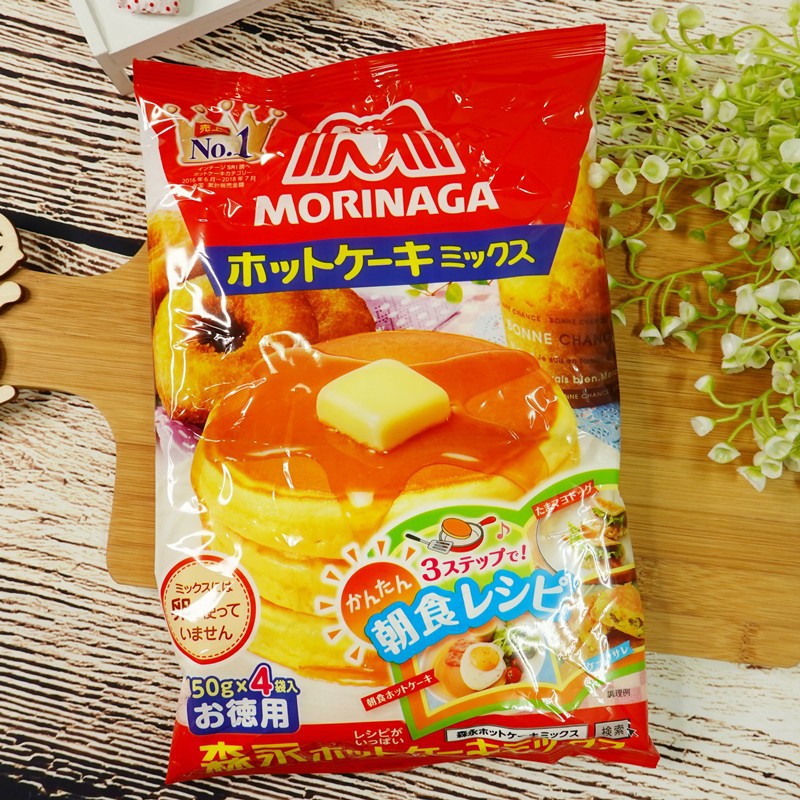 (Date: 2024) Bột làm bánh Pancake morinaga 600gr Nhật Bản cho bé