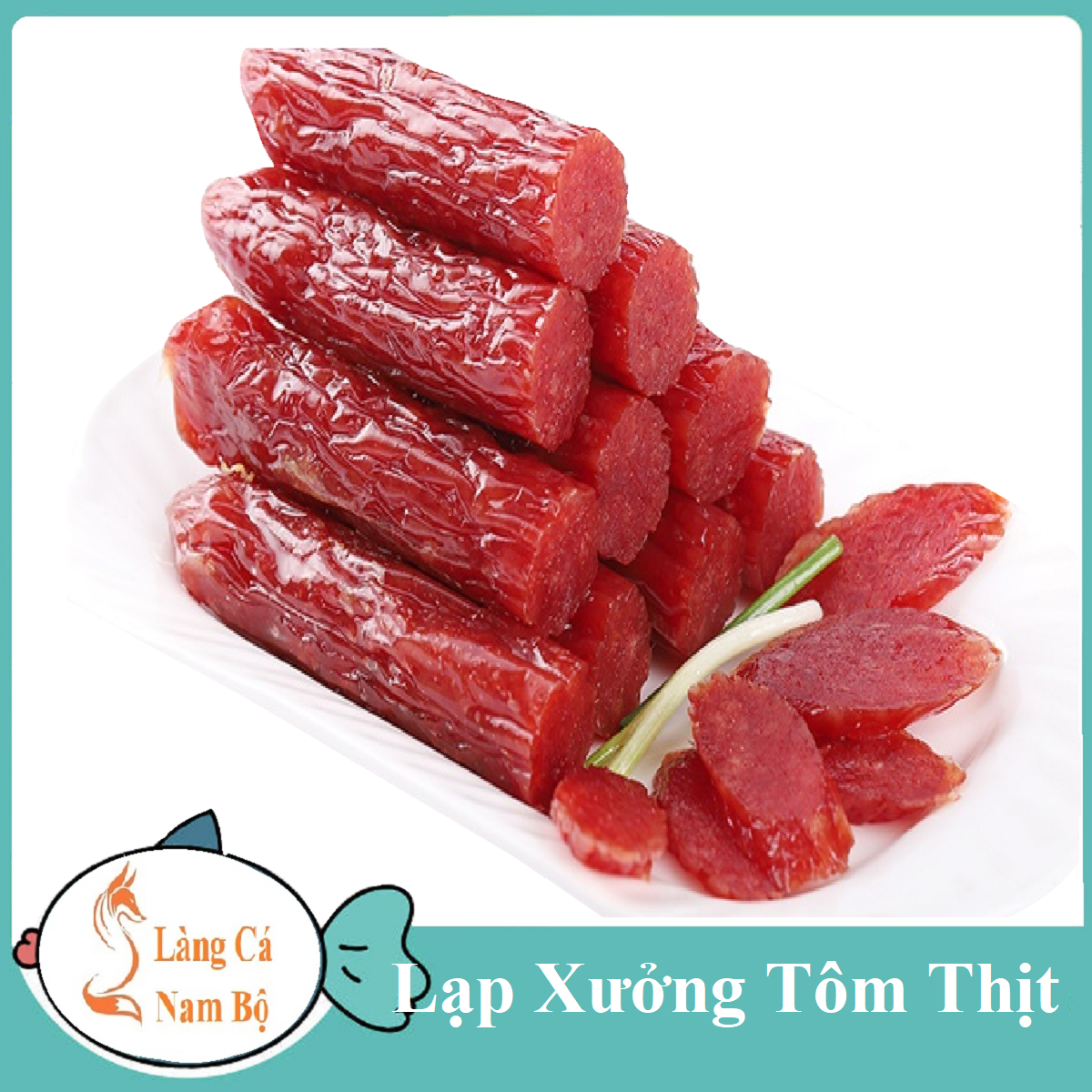500gr lạp xưởng tôm tươi được làm tự nhiên an toàn tiện lợi