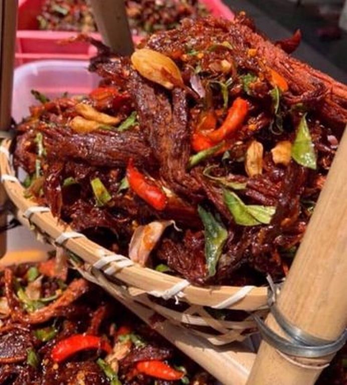 Khô bò đập lá chanh cao cấp - ngon mê ly 250g