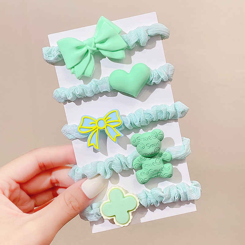 Set 5 dây cột tóc vải cao cấp siêu xinh cho bé SDV - Dây buộc tóc